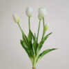 Tulpe, botanic white, real touch, 5 Stiele