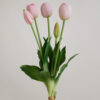 Tulpe, milky pink, real touch, 5 Stiele
